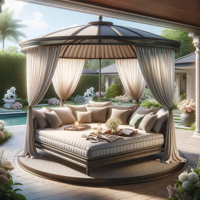 Outdoor Daybed with Canopy