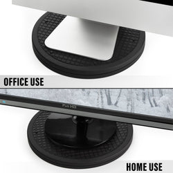 Aleratec Dual Sided TV Swivel Base Stand, 360˚ Rotation Lazy Susan Turn Table for Televisions, Monitors, Mid-Century Modern TV Stand, Swivel Television Mount Featuring Heavy Duty 200lb Capacity - 12"