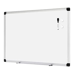 Amazon Basics Magnetic Dry Erase White Board, 36 x 24-Inch Whiteboard - Silver Aluminum Frame