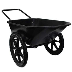 2 PACK -Marathon 92010 Flat Free 20" Replacement Tire Assembly for Rubbermaid Big Wheel Carts, Black