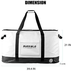 Buffalo Gear Insulate Fish Cooler Bag,100L Large Kill Bag Waterproof Fish Bag Keep Ice-Cold More Than 48 Hours(40x22x10 in)