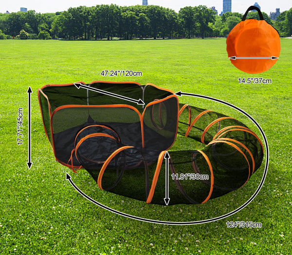 Outdoor Pet Tent Pop Up Pet Playpen Tent - Large Portable Enclosure For Cats, Rabbits & Small Animals Pop Up Cat Enclosure