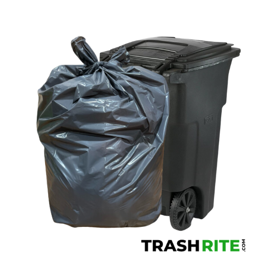 20-30 Gallon 2 MIL Black Garbage Trash Bags - 30 x 36 - Pack of 100 - For  Contractor & Commercial