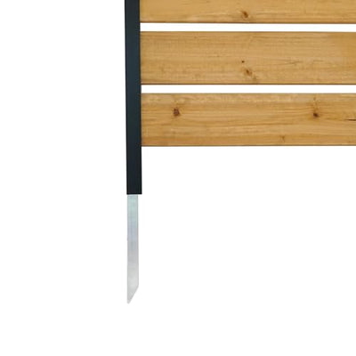 5ft H x 3.2ft W (1 Panel) No Dig Enclo Concord Cedar Wood Privacy Screen, Great to Hide Trash Cans, Decorative Patio Privacy Screen, Outdoor Privacy Fence Panel, Air Conditioner Fence, EC18022