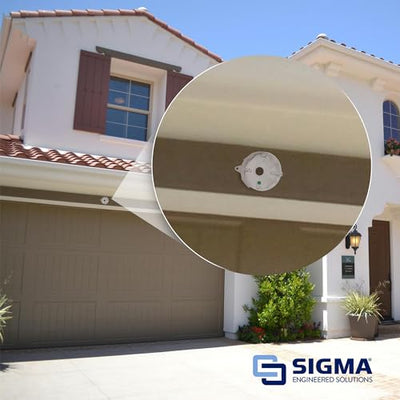 Sigma Engineered Solutions, White Sigma Electric 143854WH 1/2-Inch 5 Hole Round Box