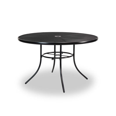 Wabash Valley 48” Round Patio Table - Seats 2-4 People | Stylish Steel Mesh Pattern | Extremely Durable | Lifetime Outdoor Use | Withstands All Weather Conditions | Highland Collection