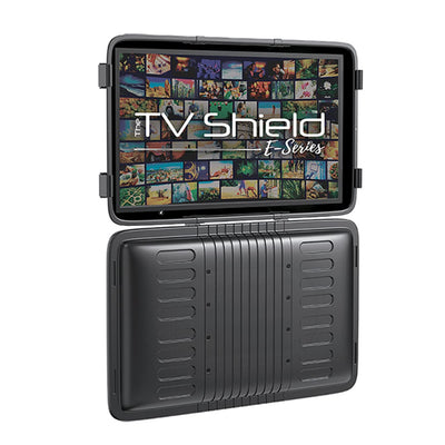 The TV Shield E-Series 44-55" Outdoor TV Enclosure, Weatherproof TV Protection (Fits 44-55" Television) - UV Resitant W/ASA Polymer - TV Mount Included - Lockable - Hard Cover.