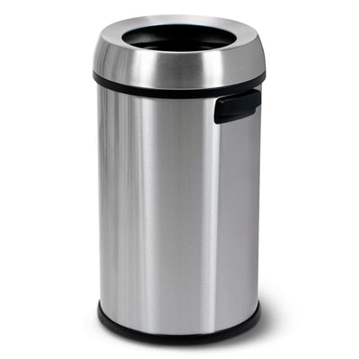 Simpli-Magic 65 Liter Open Top Trash Can, Commercial Grade, Stainless Steel