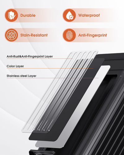 GibHerz Small Bathroom Trash Can with Lid Soft Close-10L/2.6 Gal Stainless Steel Dog Poop Garbage Can-Metal Recycling Bins with Pedal for Bedroom Office Yard-Black