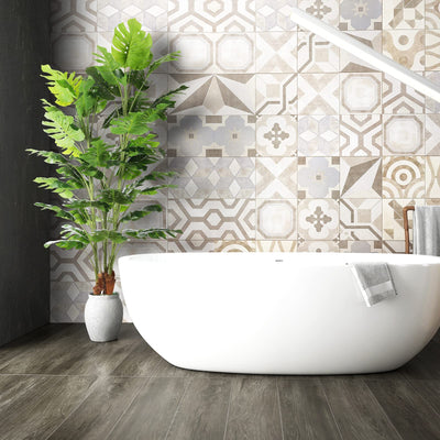 OXLLXO 6.3ft Artificial Monstera Deliciosa Tree (75in) with Plastic Nursery Pot Faux Tree, Fake Tropical Split Leaf Palm Plant for Office House Farmhouse Living Room Home Decor (Indoor/Outdoor)