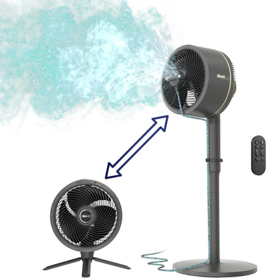 Shark FlexBreeze Fan - Indoor & outdoor oscillating fan, pedestal & tabletop, corded & cordless portable fan with outdoor InstaCool misting attachment - FA222