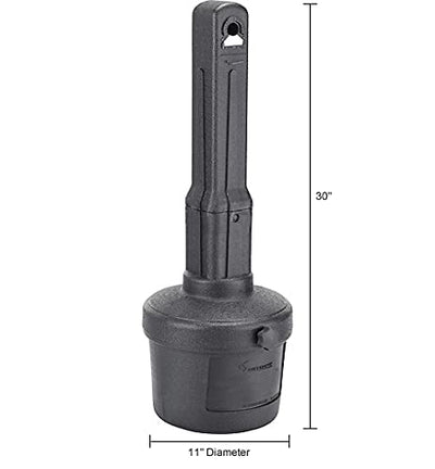 Black Outdoor Ashtray, 1-1/2 Gallon