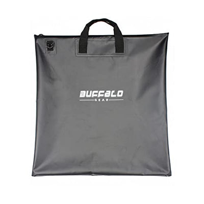 Buffalo Gear Fish Bag 25x23 inch with Airtight Waterproof Zipper Tournament Weigh-In Bag(Black)