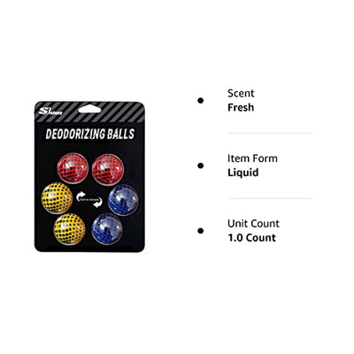 Sufuny Shoe Deodorizer Balls Sneaker Deodorizers Balls Odor Eliminating for Shoes 6 Packs