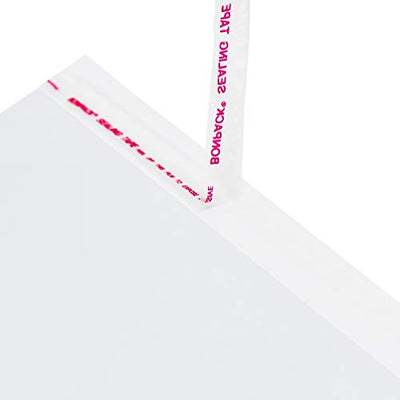 Wowfit 200 Count 5x7 inches Clear Cellophane Plastic Bags, Resealable Self-Sealing Cello Bags Good for Cookies, Decorative Wrappers, Party Favors, Candy and More