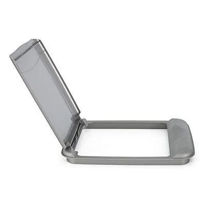 Rev-A-Shelf RV-35-LID-17-1 35 Quart Polymer Trash Waste Container Garbage Can Replacement Lid for Kitchen Sliding Cabinet Base, Silver (Lid Only)