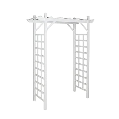 Pearington 10-00003 Square Lattice Garden Arbor, White