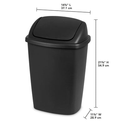 Sterilite 7.5 Gallon Swing Top Wastebasket