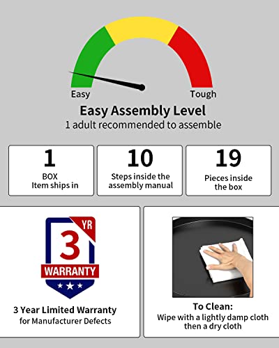 EKNITEY 2 Tier End Table - Metal Side Table Waterproof Small Sofa Coffee Side Tables Bedroom Indoor Outdoor with Removable Tray for Living Room Bedroom Balcony and Office (Black)