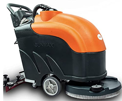 Battery Powered Floor Scrubber Dryer, 22" Brush, 31" Squeegee Width, 14.5 gal Tank, Brush Speed 200 RPM, Automatic Floor Scrubber with a Complete Set of Parts