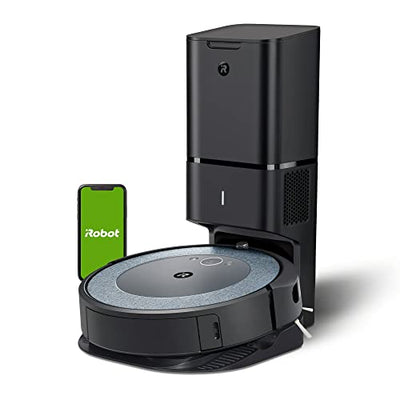 iRobot Roomba i4+ EVO (4552) Self Emptying Robot Vacuum - Empties Itself for up to 60 Days, Clean by Room with Smart Mapping, Compatible with Alexa, Ideal for Pet Hair, Carpets