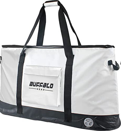 Buffalo Gear Insulate Fish Cooler Bag,100L Large Kill Bag Waterproof Fish Bag Keep Ice-Cold More Than 48 Hours（40x22x10 in）