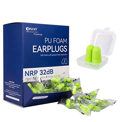 200Pairs Foam Earplugs, 32dB Disposable Noise Reduction Ear Plugs, Hearing Protection Bulk Ear Plugs for Shooting Range, Work, Travel,Concert