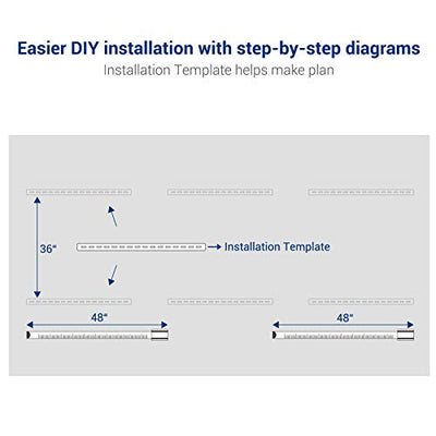 FLEXIMOUNTS 3x8 Overhead Garage Storage Rack,Adjustable Garage Storage Organization Systerm,Heavy Duty Metal Garage Ceiling Storage Racks,600lbs Weight Capacity,Black