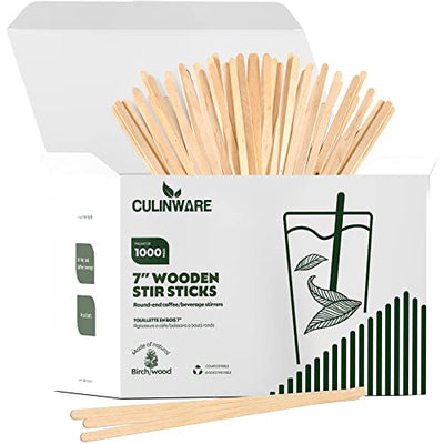 1000 Pcs 5 Wooden Coffee Stirrers Wood Stir Sticks