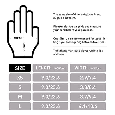 OKIAAS Black Disposable Gloves Large, Vinyl Gloves Disposable Latex Free, 5 mil, 50 Count, for Food Prep, Household Cleaning, Hair Dye, Tattoo