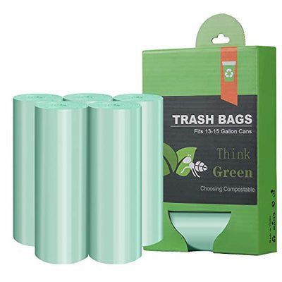 Small Trash Bags 4-6 Gallon Biodegradable Trash Bags Extra Thicken 5 Gallon  Trash Bags Compostable Garbage Bags 100 Counts Unscented Wastebasket