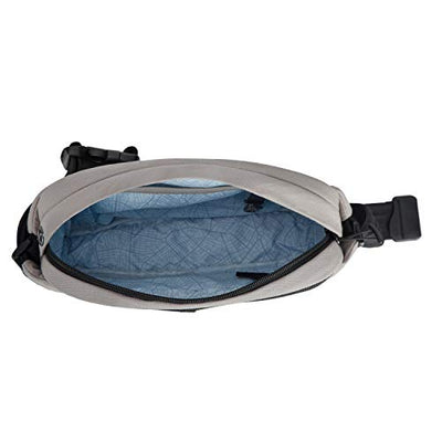 Travelon Origin-Sustainable Anti-Theft-Hip Pack Waistpack/Crossbody, Driftwood, 10” W X 5.5” H X 1.5”D