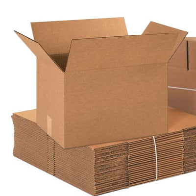 Aviditi 18 x 12 x 12 Corrugated Cardboard Boxes, Medium 18"L x 12"W x 12"H, Pack of 25 | Shipping, Packaging, Moving, Storage Box for Home or Business, Strong Wholesale Bulk Boxes