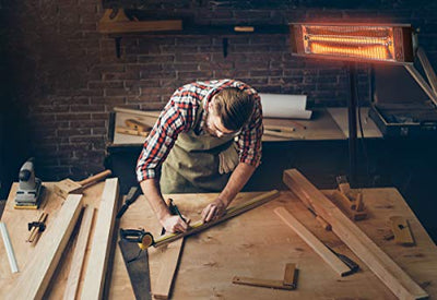 Heat Storm HS-1500-TT Infrared, 7 ft Cord, Tripod + Heater, Black