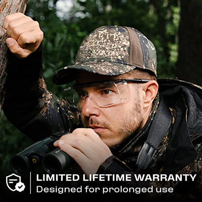 NoCry Safety Glasses That Fit Over Your Prescription Eyewear. Clear Anti-Scratch Wraparound Lenses, UV400 Protection, ANSI Z87 & OSHA Certified. Use in the Lab, Travelling