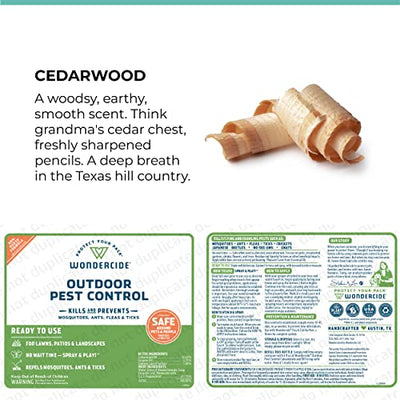 Wondercide - EcoTreat Ready-to-Use Outdoor Pest Control Spray with Natural Essential Oils - Mosquito, Ant, Insect Repellent, Treatment, and Killer - Plant-Based - Safe for Pets, Plants, Kids - 32 oz