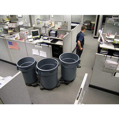 Rubbermaid Commercial Products FG262000BLUE BRUTE Heavy-Duty Round Trash/Garbage Can, 20-Gallon, Blue