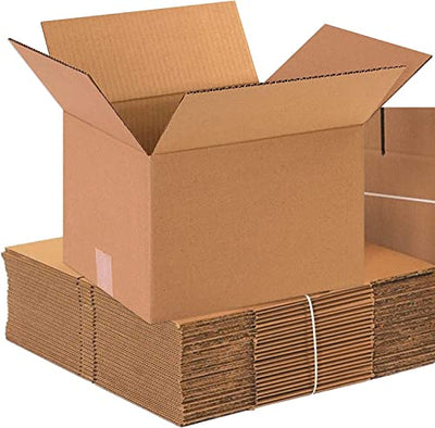 AVIDITI Moving Boxes Medium 12"L x 10"W x 8"H, 25-Pack | Corrugated Cardboard Box for Packing, Shipping and Storage 12108
