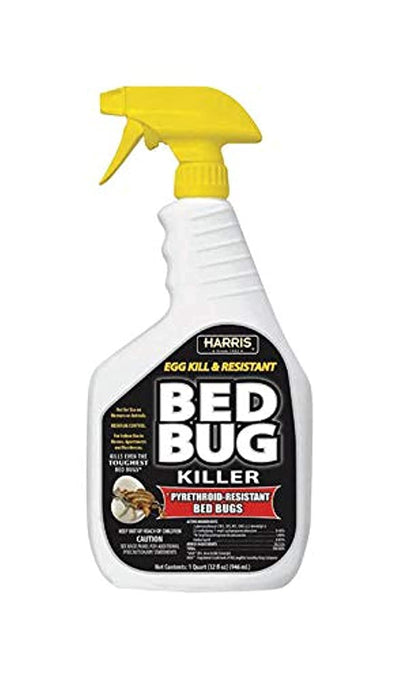 HARRIS White Label Bed Bug Killer, Liquid Spray with Odorless and Non-Staining Extended Residual Kill Formula (32oz)