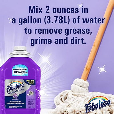 Fabuloso Professional All Purpose Cleaner & Degreaser - Lavender, 1 Gallon (Pack of 1)