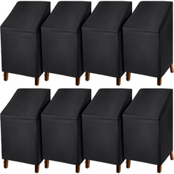 8 Pcs Black Outdoor Chair Cover Waterproof Stacking Chair Cover Patio Chair Cover 210D Oxford Cloth Lounge Chair Cover High Back Outdoor Chair Cover for Furniture Cover 25 L x 25 W x 47 H