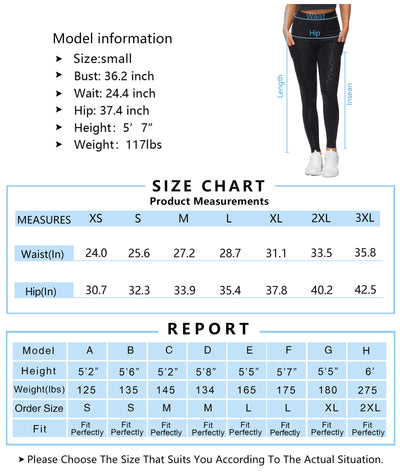 THE GYM PEOPLE Thick High Waist Yoga Pants with Pockets, Tummy Control Workout Running Yoga Leggings for Women (Medium, Black  )