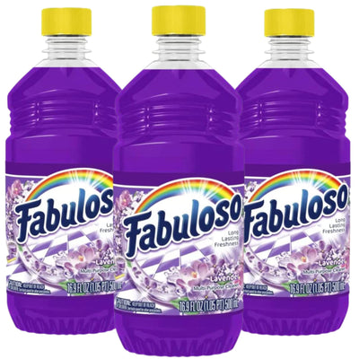 Fabuloso All Purpose Cleaner Lavender, Fabuloso Floor Cleaner, Multi-Purpose Cleaner (Pack of 3)