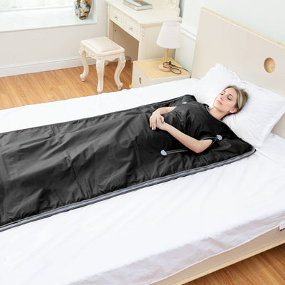 Gorapture Infrared Sauna Blanket - Sauna Blanket with Remote Control for Exercise Recovery, Portable Infrared Sauna Blanket for Home Relaxation Calm Your Body and Mind Black