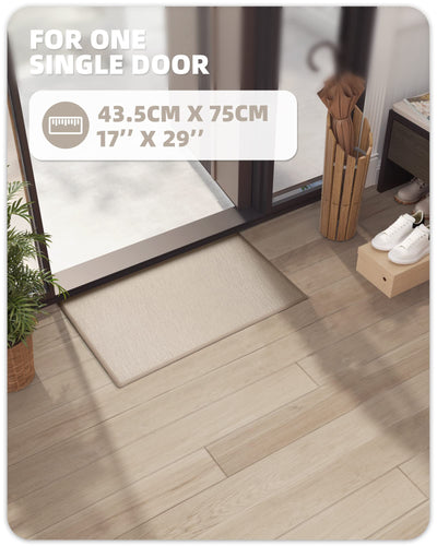 Color&Geometry Door Mat 17"x29", Indoor/Outdoor Mat, Front Door Mat Indoor Rugs for Entryway Non Slip washable Absorbent Low-Profile Inside Door Mat Entry Mat Entry Rug Door Mat Indoor Entrance, Khaki