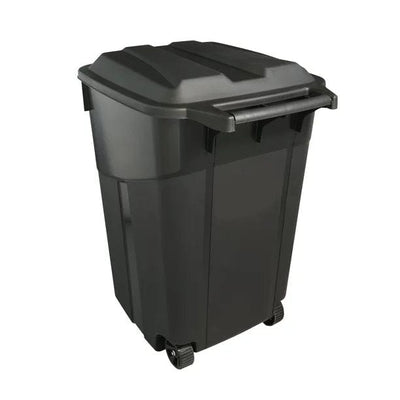 Tough 45 Gallon Wheeled Outdoor Trash Can, Black
